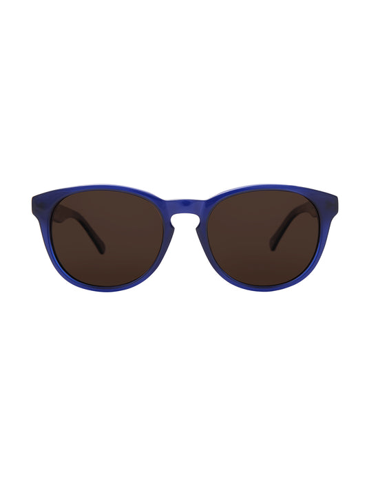 Gravity Blue with Brown Lenses