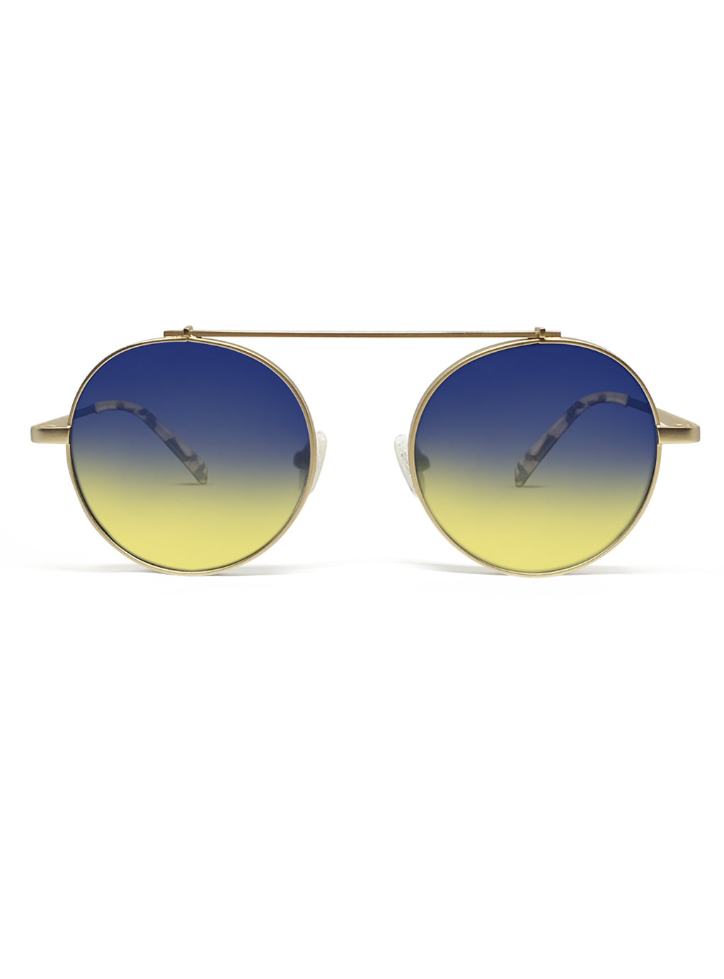 Omikron Gold with Blue/Yellow Gradient Lenses