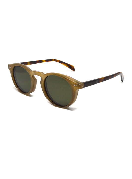 Nexo Brown with Green Lenses