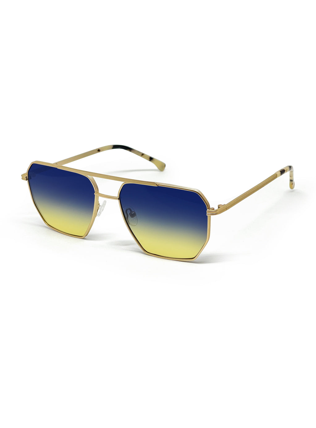 OKTO Gold with Blue/Yellow Gradient Lenses